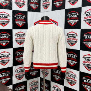 Alternative view of Custom Greek Letter Knit Sweater – Premium Cable Knit Design