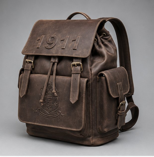 Leather Vintage Backpack – 1911 Collection - Image 2