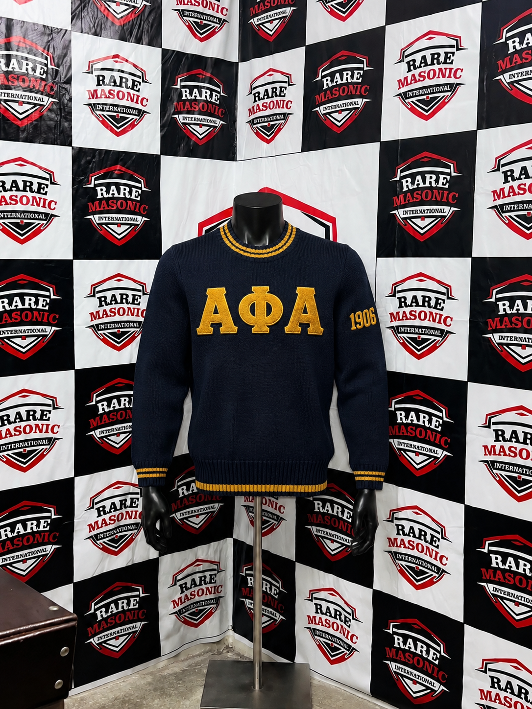 Custom Alpha Phi Alpha Greek Letter Knit Sweater – 1906 Edition