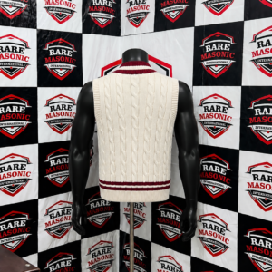 Alternative view of Custom Cable Knit V-Neck Sweater Vest – Greek & Fraternity Apparel
