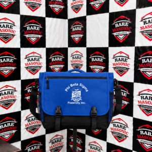 Blue & Black Messenger Bag – Custom Manufactured Crossbody Bag