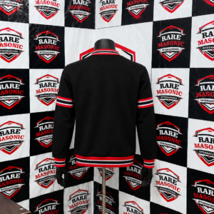 Alternative view of Custom 1913 Greek Letter Sweatshirt – Black, Red & White Collegiate Design