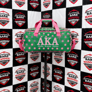 Alpha Kappa Alpha Green & Pink Custom Duffle Bag