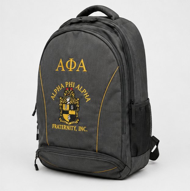 Alpha Phi Alpha Fraternity Backpack – Custom Embroidered Backpack - Image 4