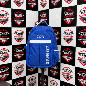 Custom Zeta Phi Beta Blue Greek Letter Backpack – Premium College & Lifestyle Backpack