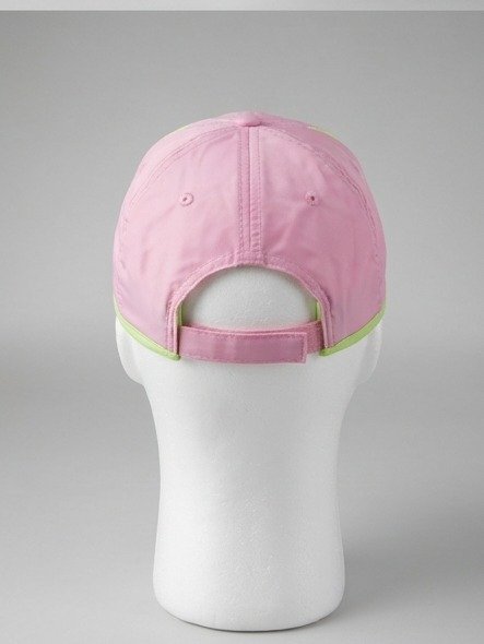 Alpha Kappa Alpha ΑΚΑ Pink Baseball Cap - Chenille Greek Letters with Green Trim - Image 3