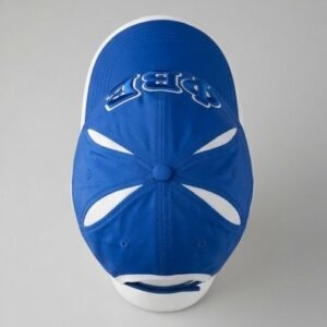Alternative view of Phi Beta Sigma ΦΒΣ Royal Blue Baseball Cap - 3D Embroidered Greek Letters with White Trim