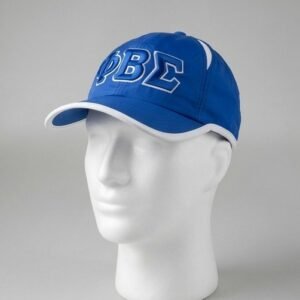 Phi Beta Sigma ΦΒΣ Royal Blue Baseball Cap - 3D Embroidered Greek Letters with White Trim