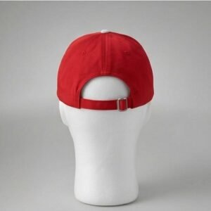 Alternative view of Delta Sigma Theta ΔΣΘ Red & White Baseball Cap - 3D Embroidered Greek Letters