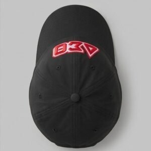 Alternative view of Delta Sigma Theta ΔΣΘ Black Baseball Cap - Red Embroidered Greek Letters Dad Hat