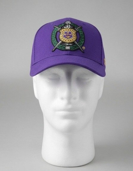 Omega Psi Phi Purple Baseball Cap - Embroidered Crest Emblem