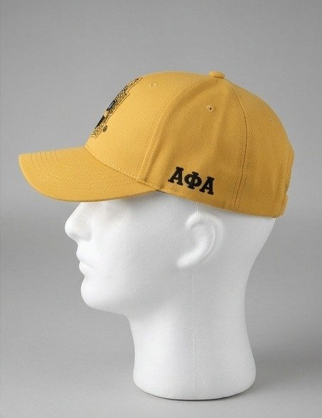 Alpha Phi Alpha Gold Baseball Cap - Embroidered Crest Emblem - Image 3