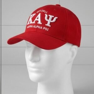 Alternative view of Kappa Alpha Psi ΚΑΨ Red Baseball Cap - Est. 1911 Embroidered Letters