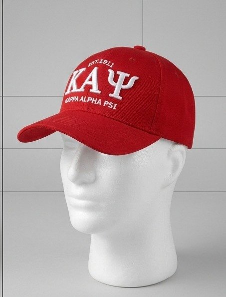 Kappa Alpha Psi ΚΑΨ Red Baseball Cap - Est. 1911 Embroidered Letters - Image 2