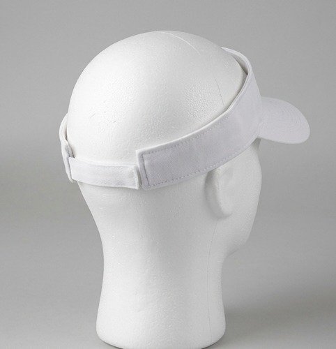 Zeta Phi Beta ΖΦΒ White Visor - Blue Embroidered Greek Letters - Image 3