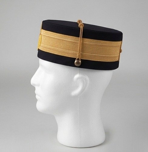 Scottish Rite 33rd Degree Black Crown Cap with Double-Headed Eagle Emblem - Masonic Regalia - Image 3