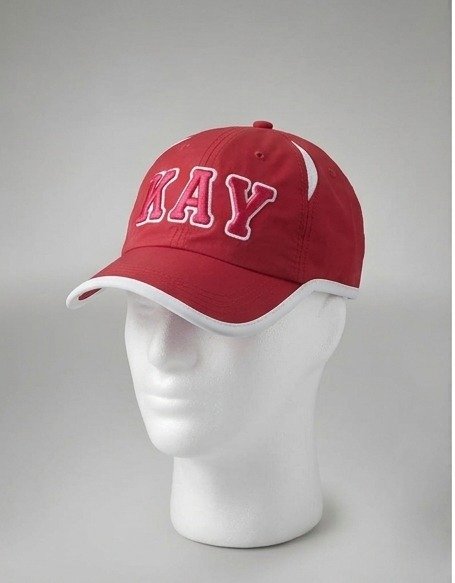 Kappa Alpha Psi ΚΑΨ Red Baseball Cap - 3D Embroidered Greek Letters with White Trim - Image 4