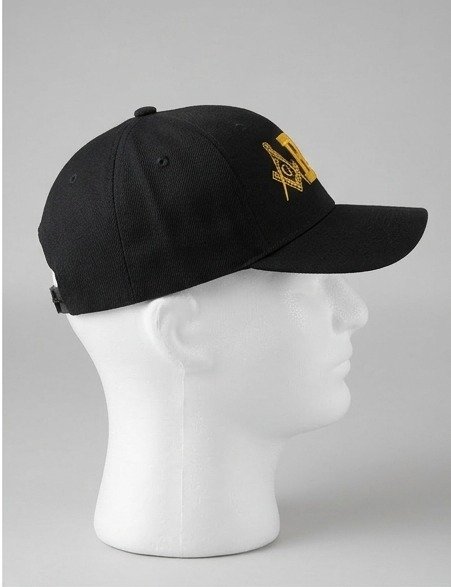 Masonic Army Gold Embroidered Baseball Cap - Black - Image 2