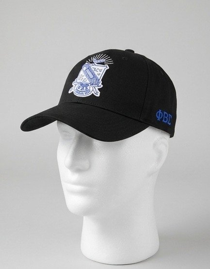 Zeta Phi Beta Black Baseball Cap - Embroidered Crest Emblem - Image 4