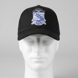Zeta Phi Beta Black Baseball Cap - Embroidered Crest Emblem