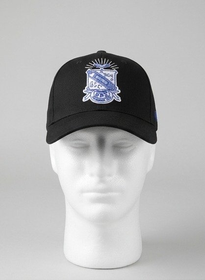 Zeta Phi Beta Black Baseball Cap - Embroidered Crest Emblem