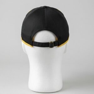 Alternative view of Masonic Square & Compass Black & Gold Baseball Cap - 3D Embroidered "G" Emblem