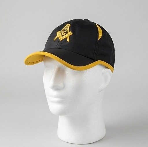 Masonic Square & Compass Black & Gold Baseball Cap - 3D Embroidered "G" Emblem - Image 4