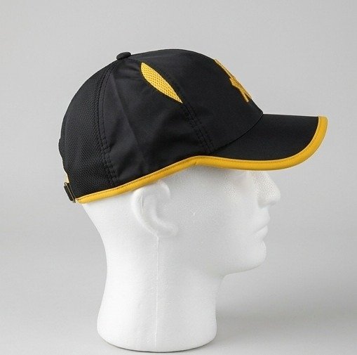 Masonic Square & Compass Black Baseball Cap - Gold 3D "G" Emblem with Gold Trim - Image 2