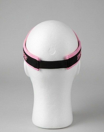 Alpha Kappa Alpha ΑΚΑ Black Visor - Pink Embroidered Greek Letters with Pink Trim - Image 3