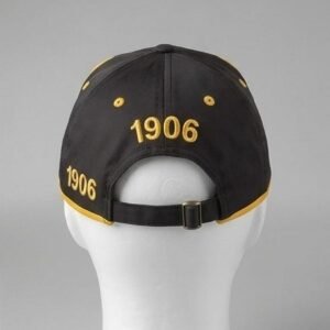 Alternative view of Alpha Phi Alpha ΑΦΑ Black & Gold Baseball Cap - 3D Embroidered Greek Letters