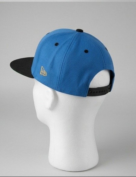 ΜΒΦ Gold Embroidered Letters Snapback Cap - Blue & Black - Image 3