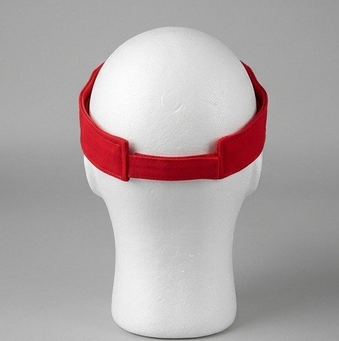 Delta Sigma Theta ΔΣΘ Red Visor - White Embroidered Greek Letters - Image 3