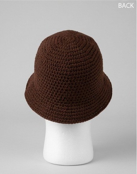 Iota Phi Theta ΙΦΘ Crochet Bucket Hat - Brown & Gold Knitted Greek Letters - Image 3
