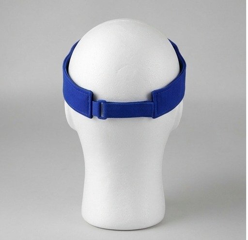 Sigma Gamma Rho ΣΓΡ Royal Blue Visor - Gold Embroidered Greek Letters - Image 3