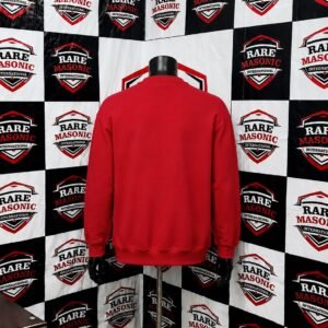 Alternative view of Red Crewneck Sweatshirt – "Heroines of Jericho" Embroidered Custom Sweatshirt
