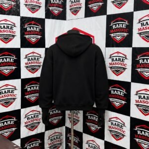 Alternative view of Premium Black Custom Graphic Hoodie