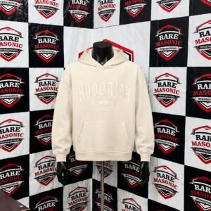 Premium Custom Embroidered Hoodie – Cream / Ivory