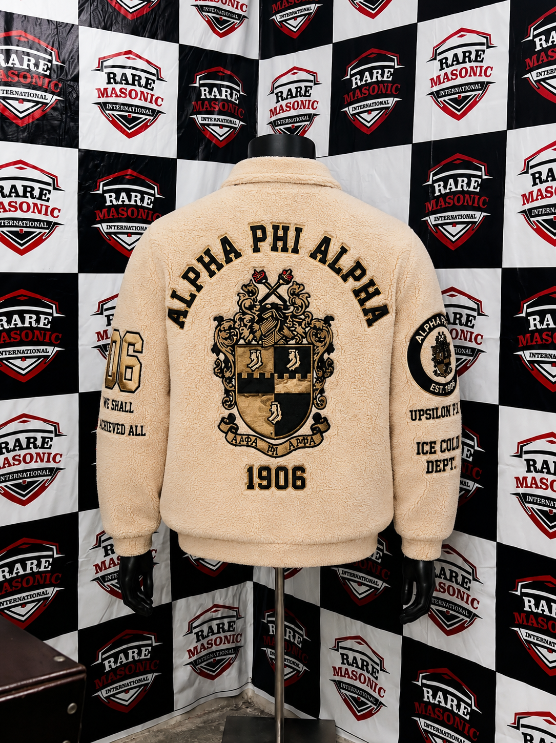 Premium Custom Sherpa Fleece Jacket – Alpha Collection - Image 2