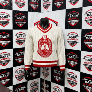 Custom Greek Letter Knit Sweater – Premium Cable Knit Design