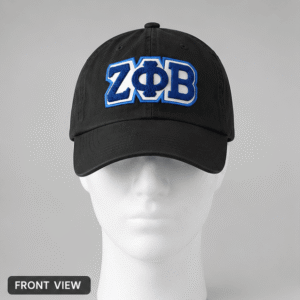 Zeta Phi Beta ΖΦΒ Embroidered Letters Baseball Cap