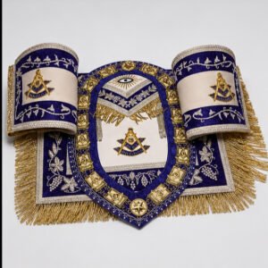 Alternative view of Premium Custom Masonic Regalia Set – Embroidered Collar, Apron & Ceremonial Accessories