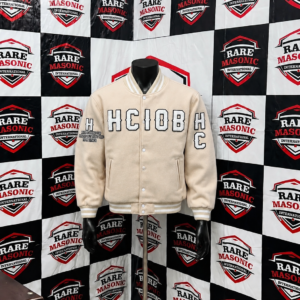 Custom Cream Chenille Varsity Jacket