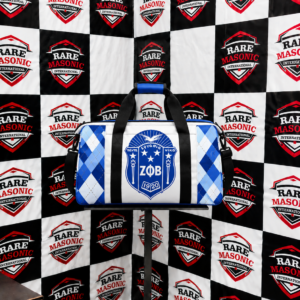 Blue & White Argyle Duffel Bag – Custom Manufactured Travel Bag
