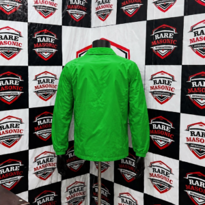 Alternative view of Daughters of Isis DOI Green Coach Jacket - Multi-Color Letters & Crest Emblem