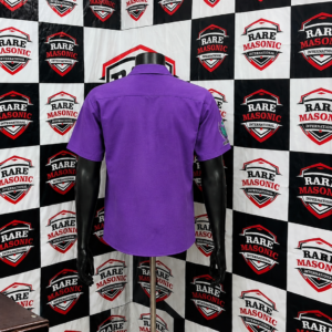Alternative view of Custom Daughters of Isis (DOI) Purple Button-Down Shirt - Personalized Chapter & Name Embroidery